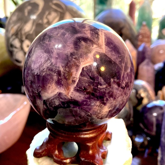Dream Amethyst Crystal Sphere! - Picture 5 of 7